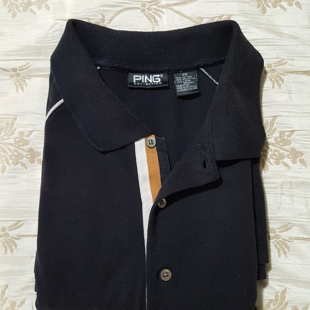 PING Golf Polo with tri-color placket 2XL - Picture 6 of 7
